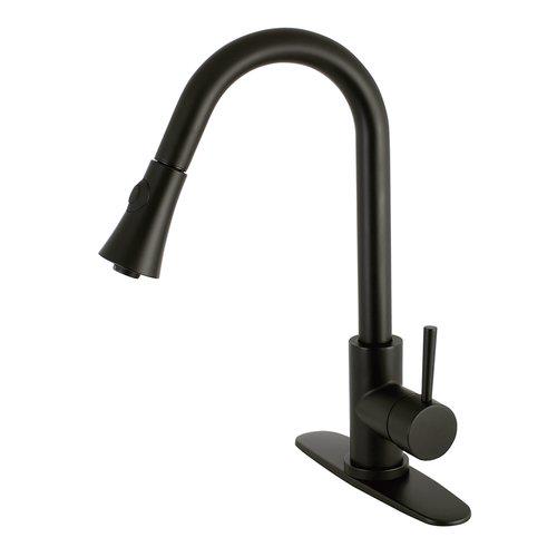 Faucetaire LS8720DL Concord Kitchen Faucet with Pull-Down Sprayer， Matte Black