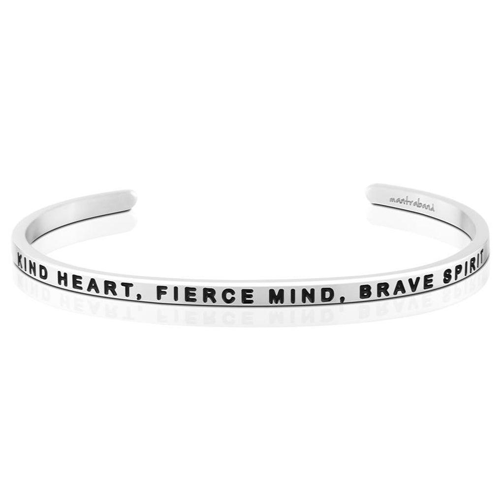 MantraBand  Kind Heart, Fierce Mind, Brave Spirit Bracelet