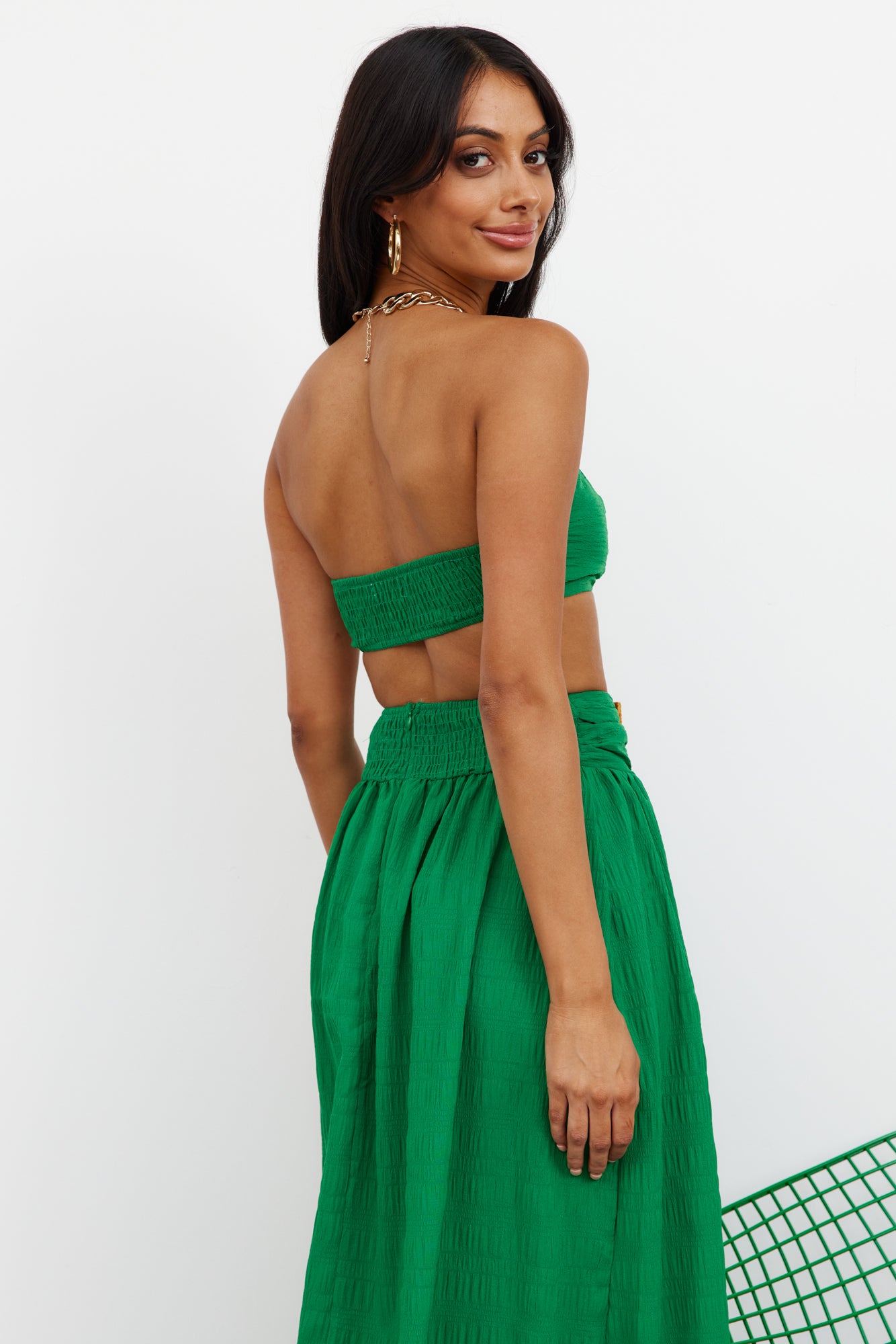 Iconic Revival Crop Green