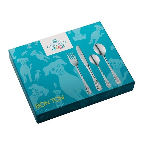 DOG Children 4 Piece 18/10 Stainless Steel Flatware Set