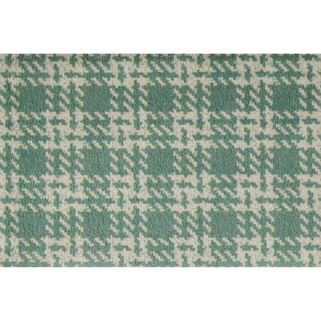 2 x27 x3 x27 Colorstar Hook Knit Door Mat Green Bungalow Flooring