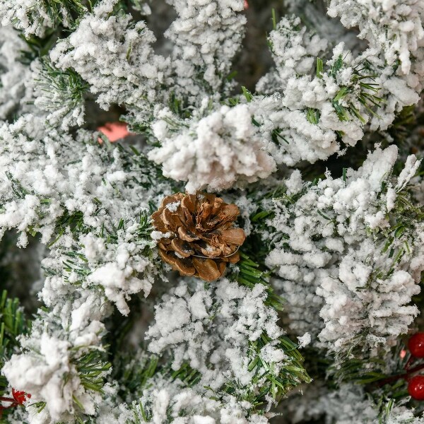 Pencil Snow Flocked Artificial Christmas Tree