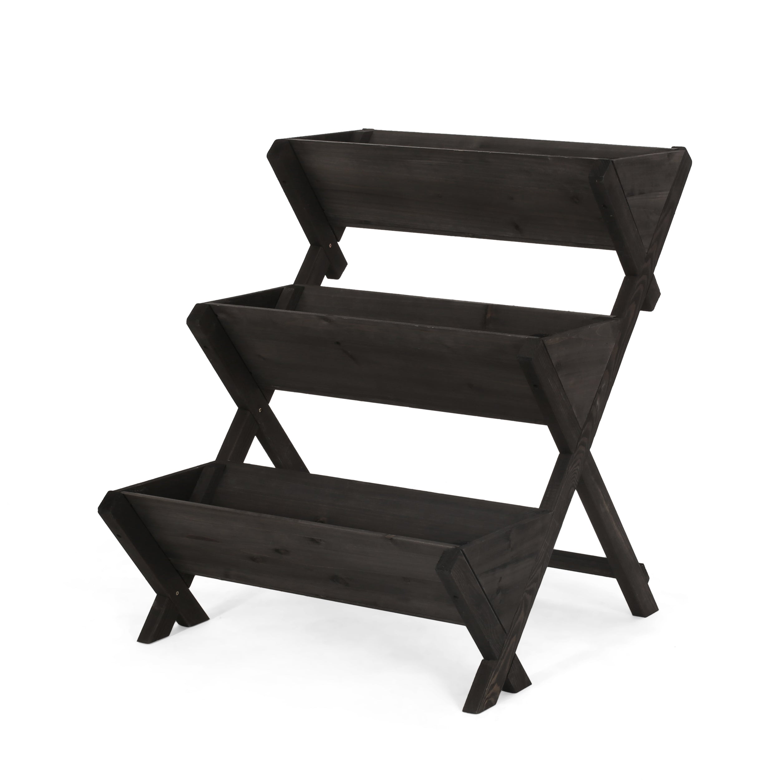 Regina Outdoor Firwood 3 Tiered Plant Stand