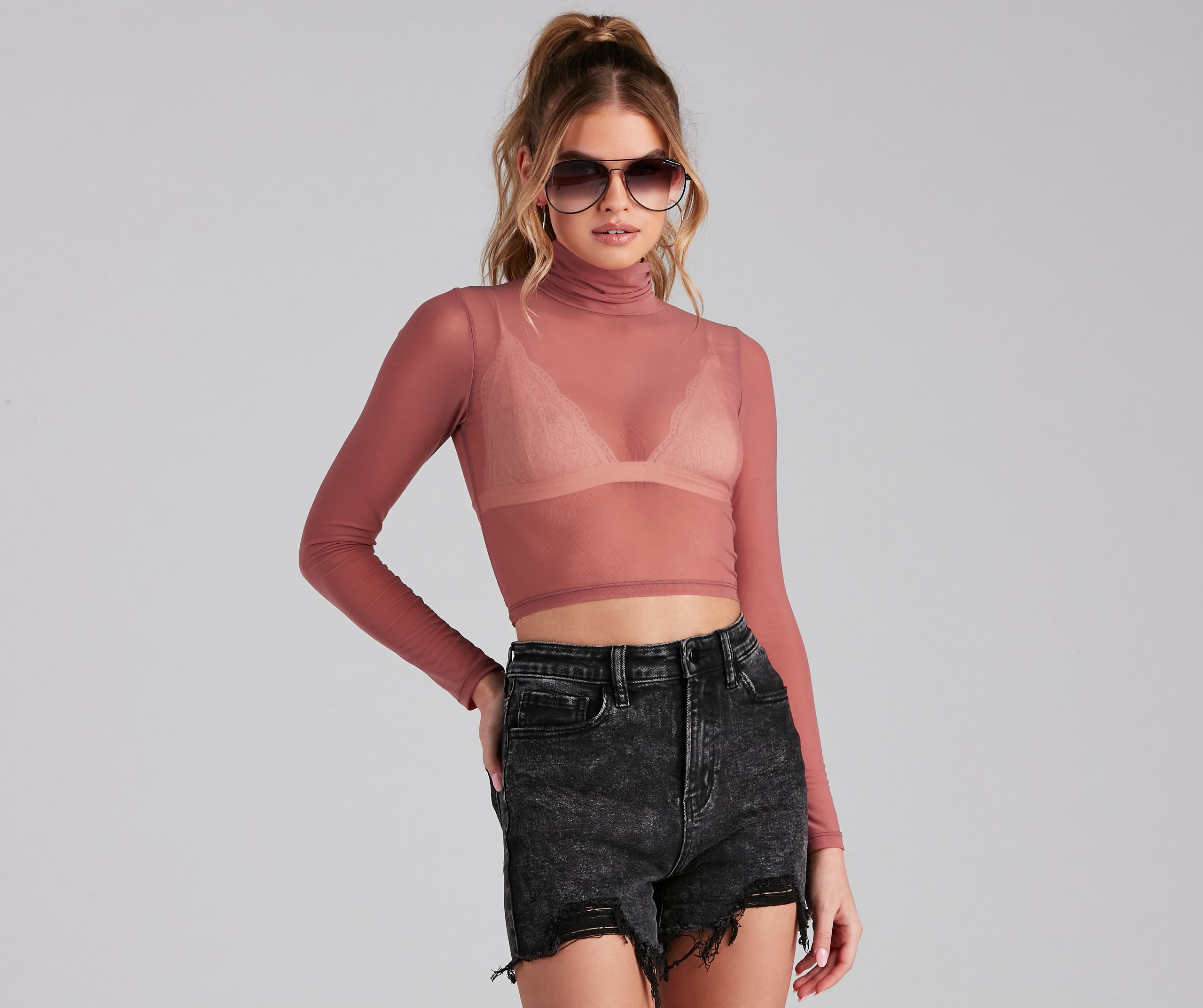 Stunning Sheer Moment Crop Top