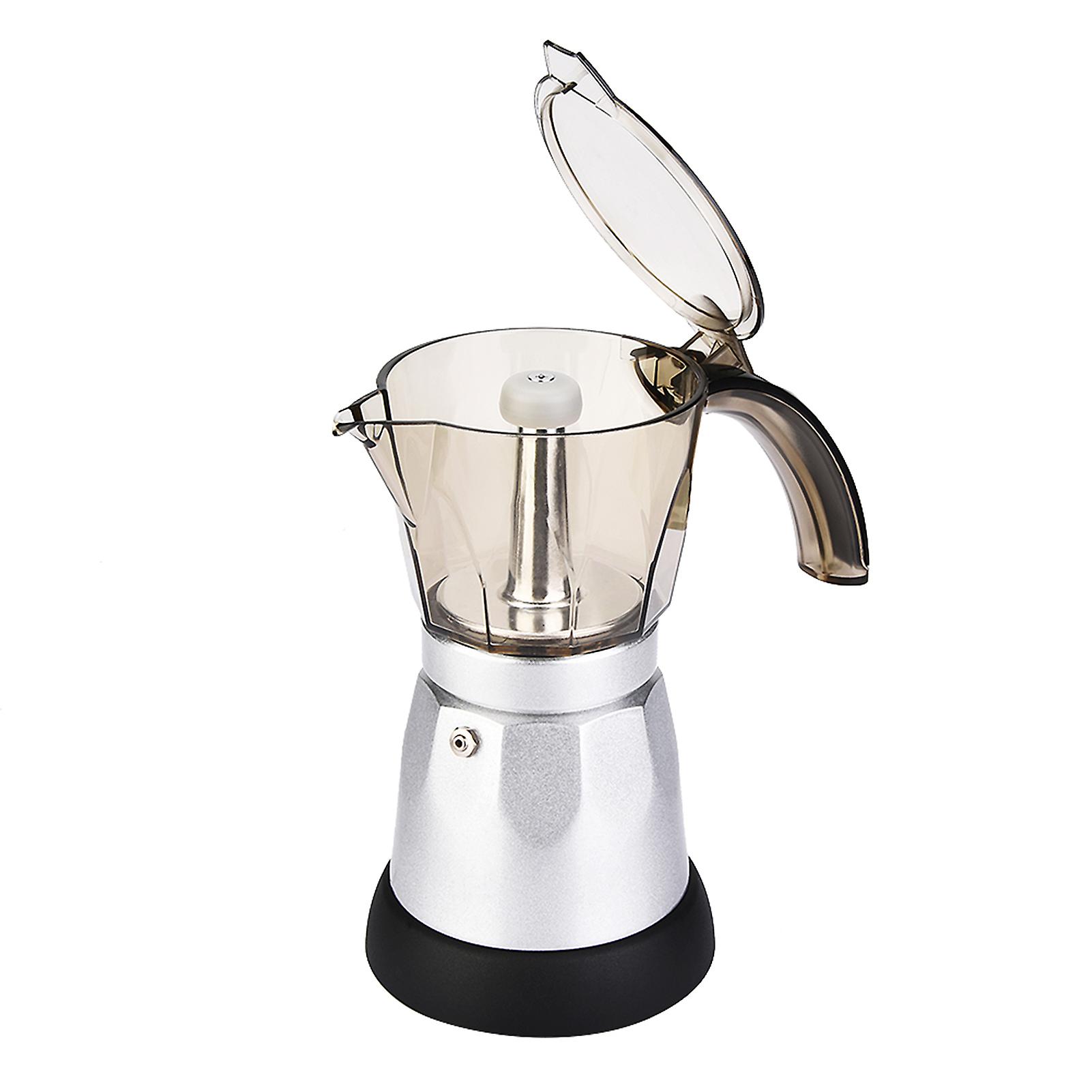 Large Capacity Electric Moka Pot Stovetop Espresso Coffee Maker Coffee Percolator EU Plug 300ml