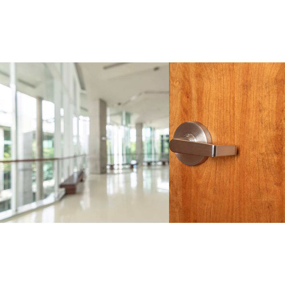 Global Door Controls Eiffel Standard Duty Brushed Chrome Grade 2 Commercial Cylindrical Passage HallCloset Door Handle with Clutch Function GAL-1110L-R-626