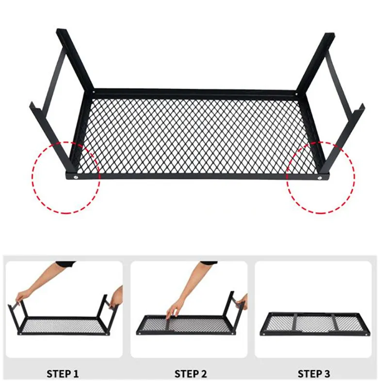 Deluxefit Portable Outdoor Camping Folding BBQ Campfire Grill Stove