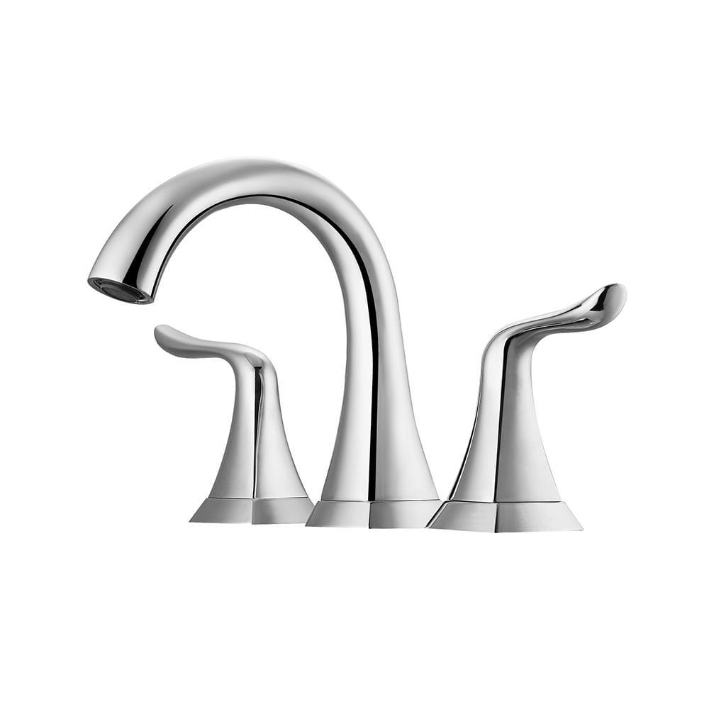 ROSWELL Beverly 8 in Widespread 2Handle Bathroom Faucet in Polished Chrome