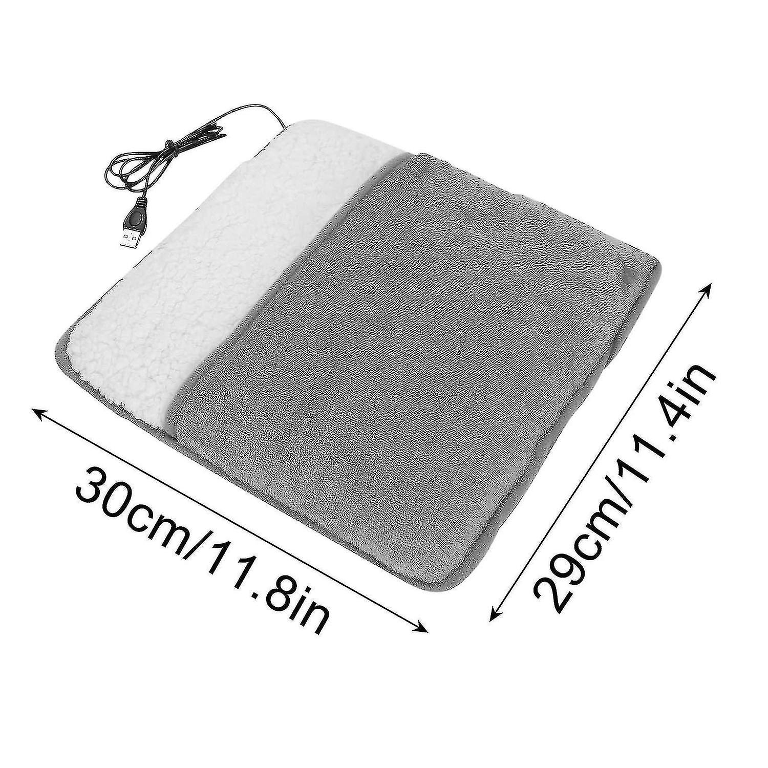 Foot Warmer Electric Heating Pad Soft Fleece Pad Cushion Feet Warm Floor Mat