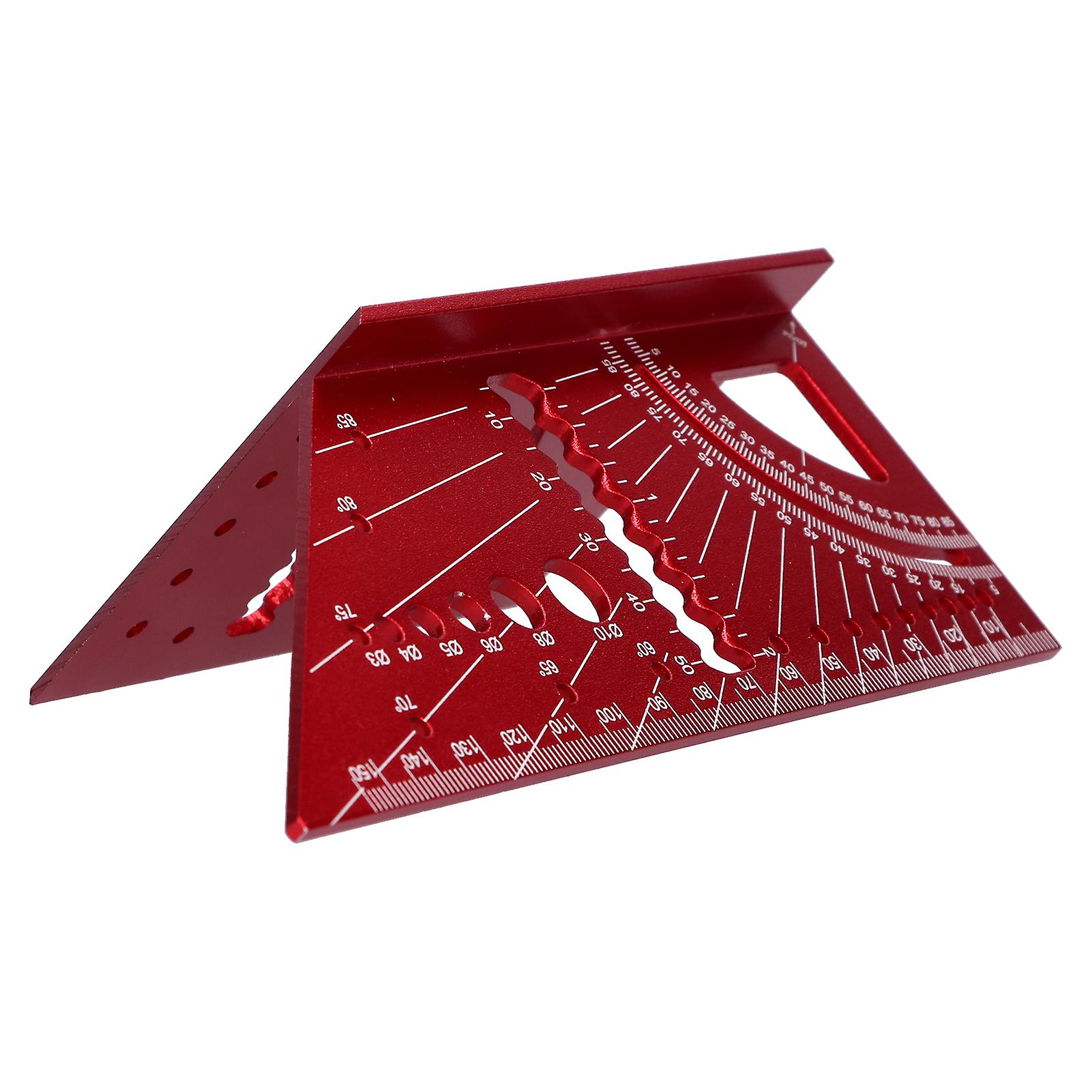 Woodworking Square Size Measure Ruler Aluminum Alloy 3d Mitre 45 90 Degree Angle Measuring Tool