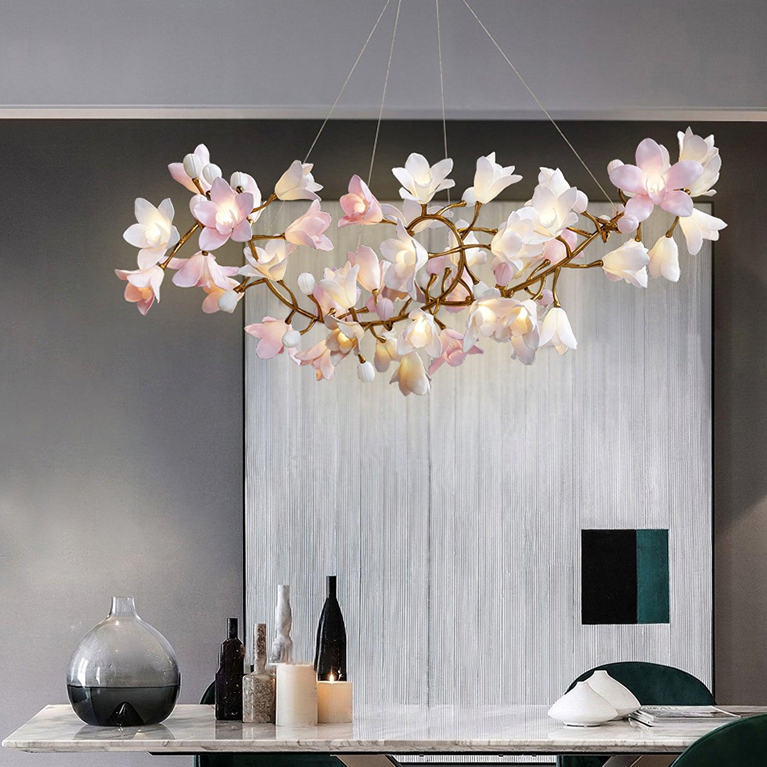 Circular Blossom Chandelier