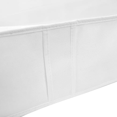 Mainstays Underbed Jumbo Non Woven Closet Organizer Storage Bag, Arctic White