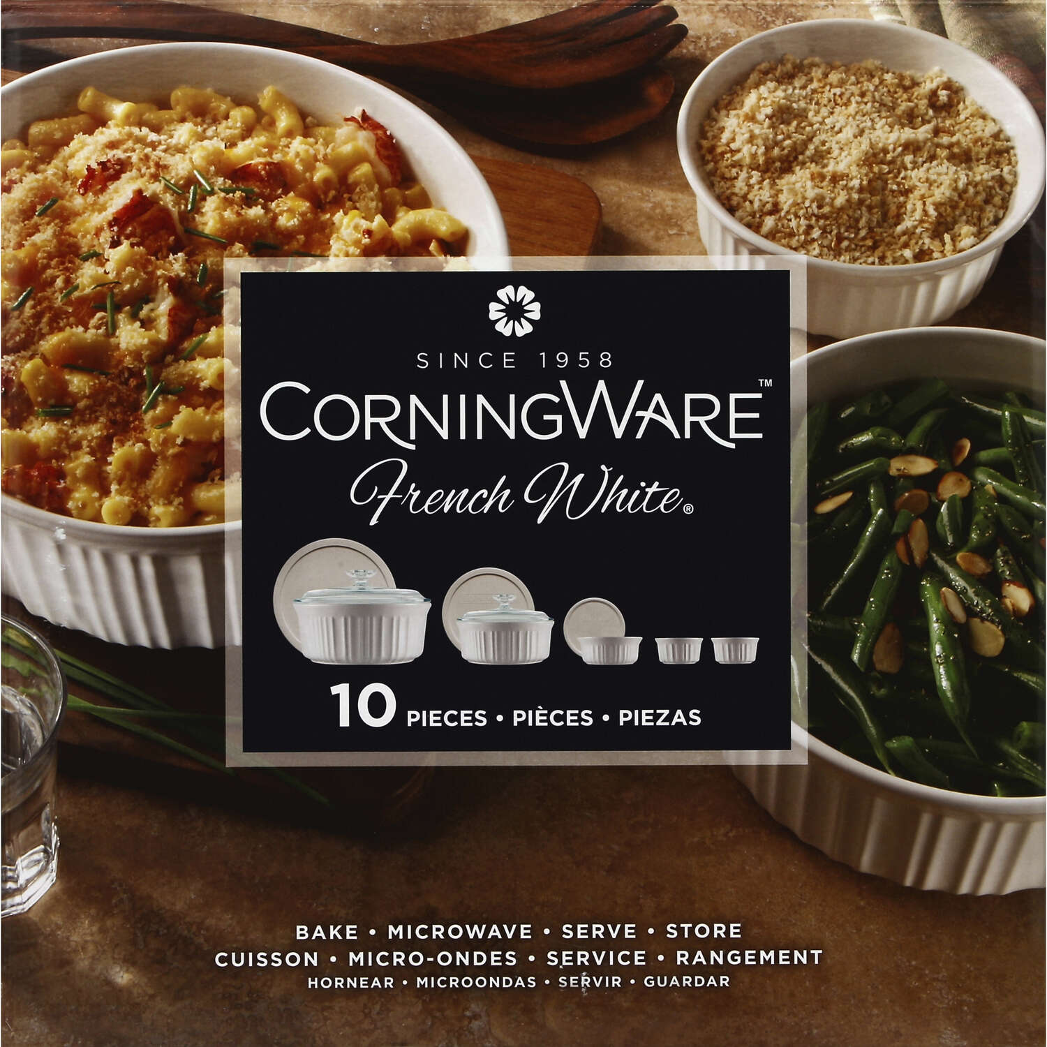 Corningware Ceramic Bake Set White