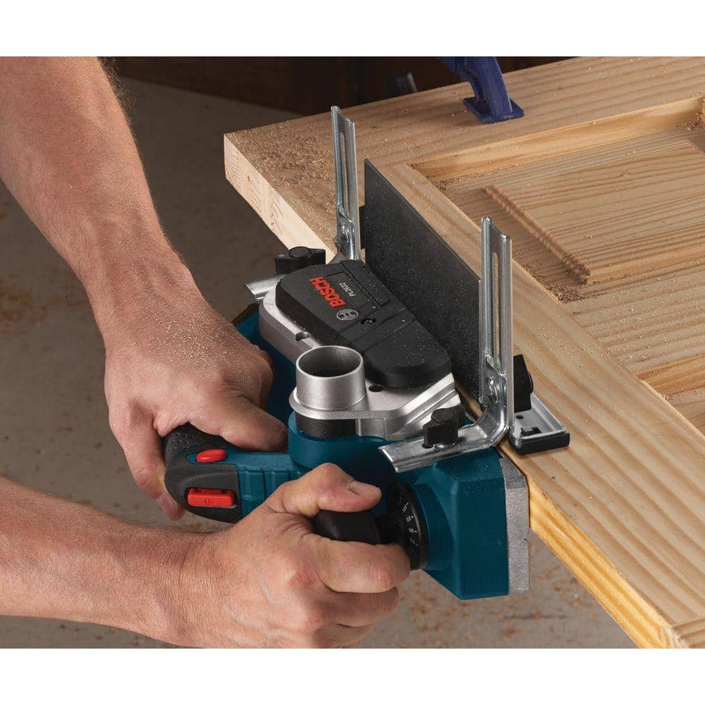 Bosch 6.5 Amp 3-1/4 in. Corded Planer Kit with 2 Reversible Woodrazor Micrograin Carbide Blades and Carrying Case PL2632K