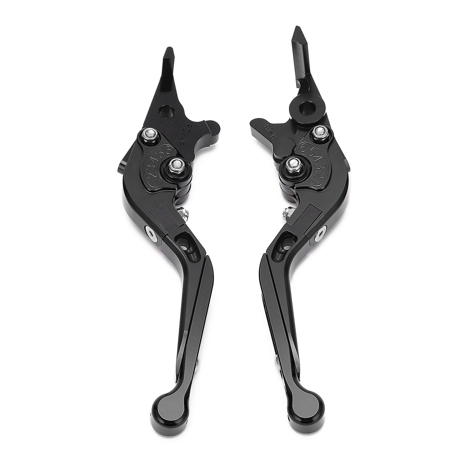 2pcs Motorcycle Brake Clutch Levers Adjustable Cnc Aluminium Alloy Replacement For Adv150 20192021black