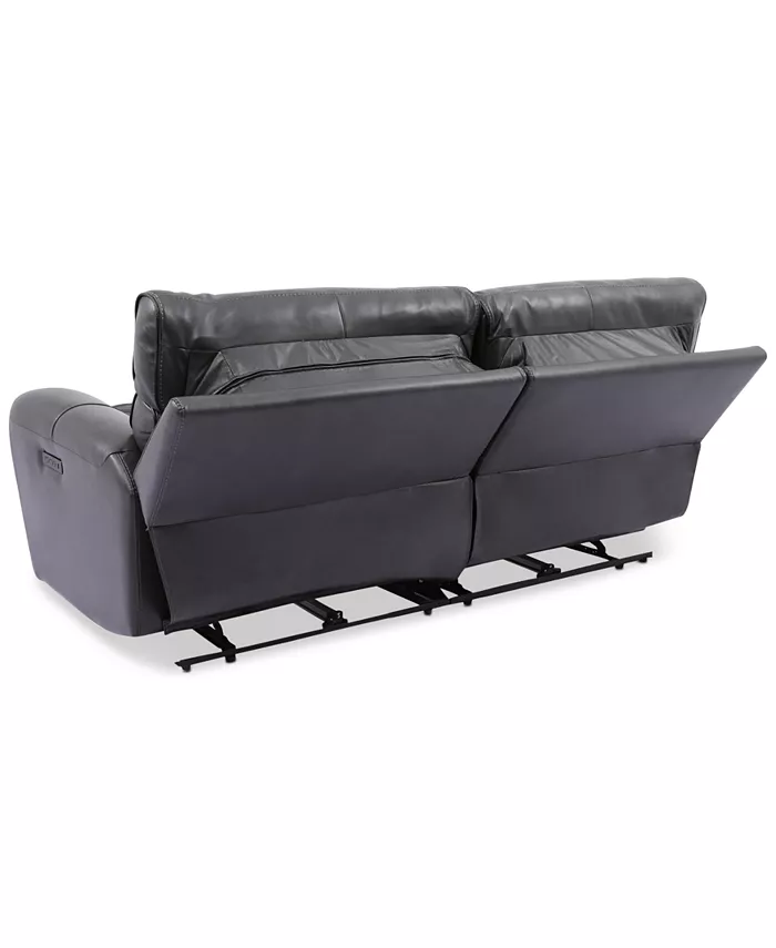 Furniture CLOSEOUT! Hutchenson 2-Pc. Leather Sectional with 2 Power Recliners and Power Headrests