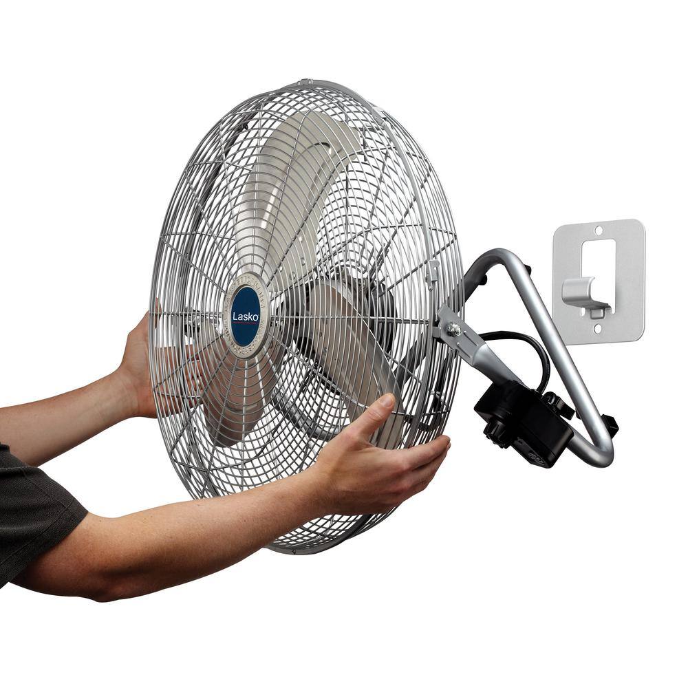 Lasko High Velocity 20 in. 3 Speed Metallic Floor Fan with QuickMount Wall-Mounting System 2265QM