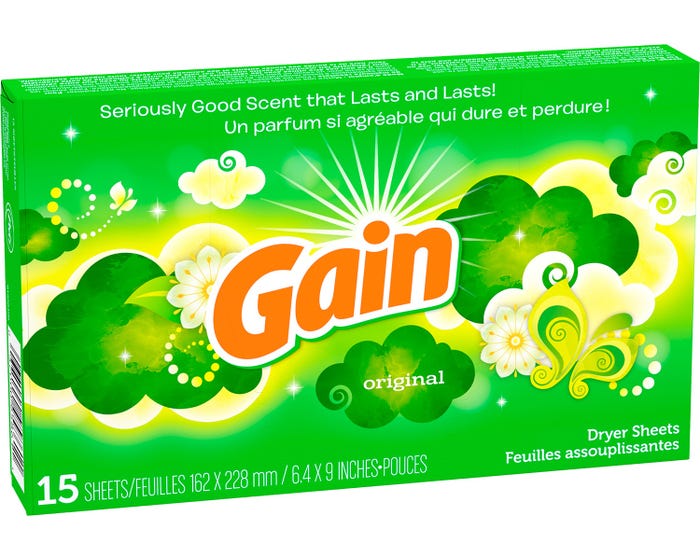 Gain Original Dryer Sheets 15 Count