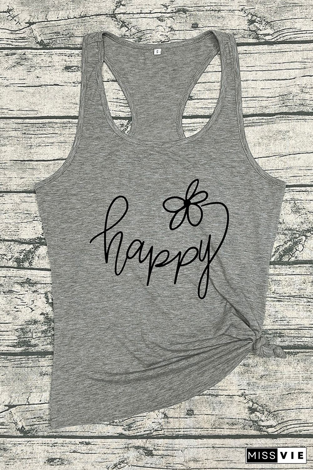 Happy Flower Sleeveless Tank Top