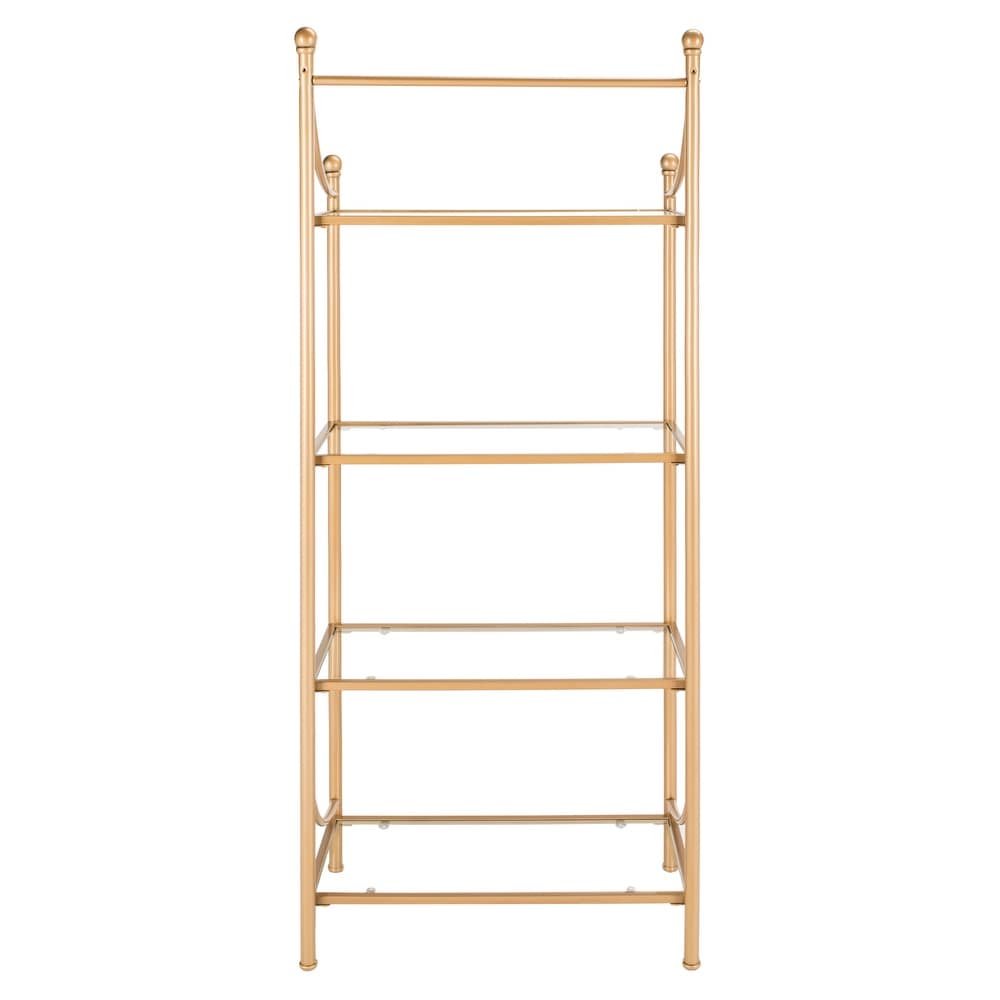 SAFAVIEH Diana 4 Tier Black/ Gold Etagere   26.3' x 14.2' x 64.8'