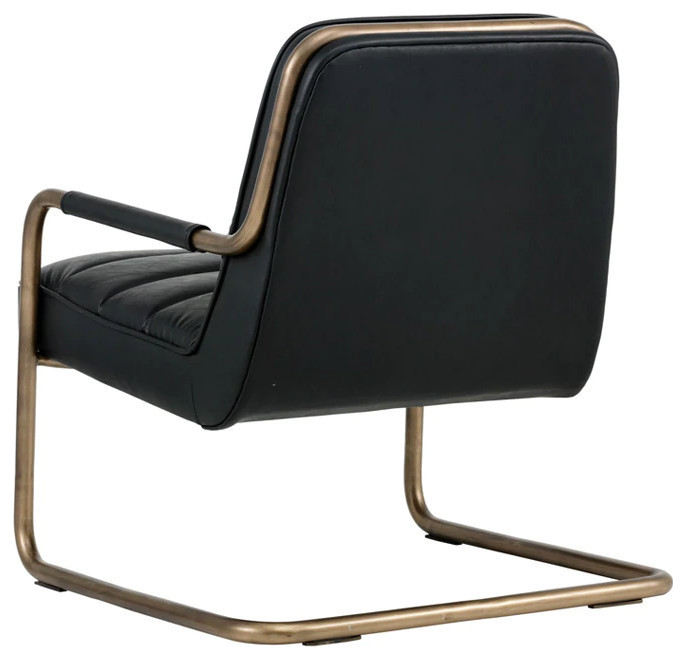 Xarles Lounge Chair Vintage Black   Contemporary   Indoor Chaise Lounge Chairs   by Virgil Stanis Design  Houzz