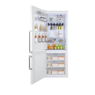 Summit Appliance 27 in. 16.8 cu. ft. Bottom Freezer Refrigerator in White Counter Depth FFBF281WLHD