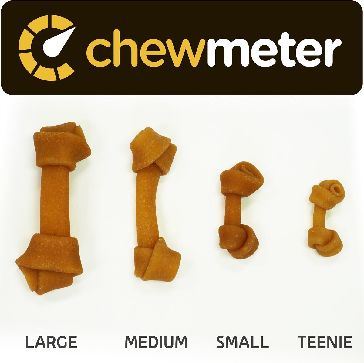 chewmeter Himalayan Knotted Cheese Bone Dog Treats