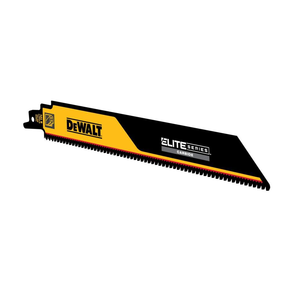 DEWALT ELITE SERIES Reciprocating Saw Blade 1pk Carbide Tipped 9