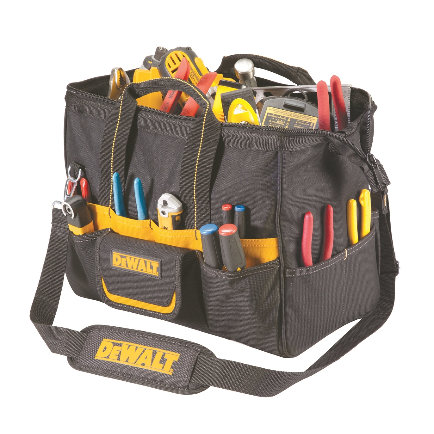 DeWalt 5 in. W X 13.25 in. H Polyester Tool Bag 33 pocket Black/Yellow 1 pc