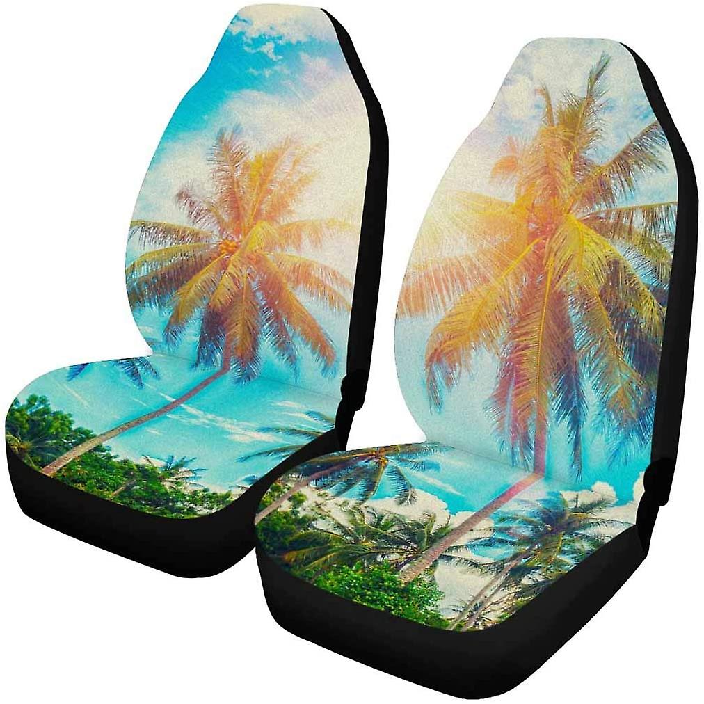 Set Of 2 Car Seat Covers Abstract Art Universal Auto Front Seats Protector Fits For Car，suv Sedan，truck D---44624