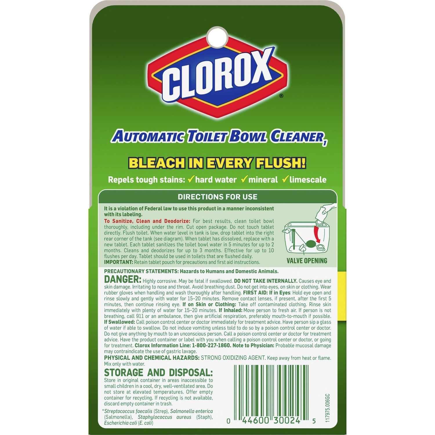 Ultra Clean Toilet Tablets Bleach by The Clorox Company CLO30024