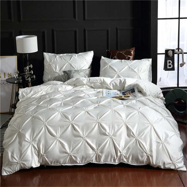 Luxury Silky Comfortable Quilt Cover Bedding Linens Set