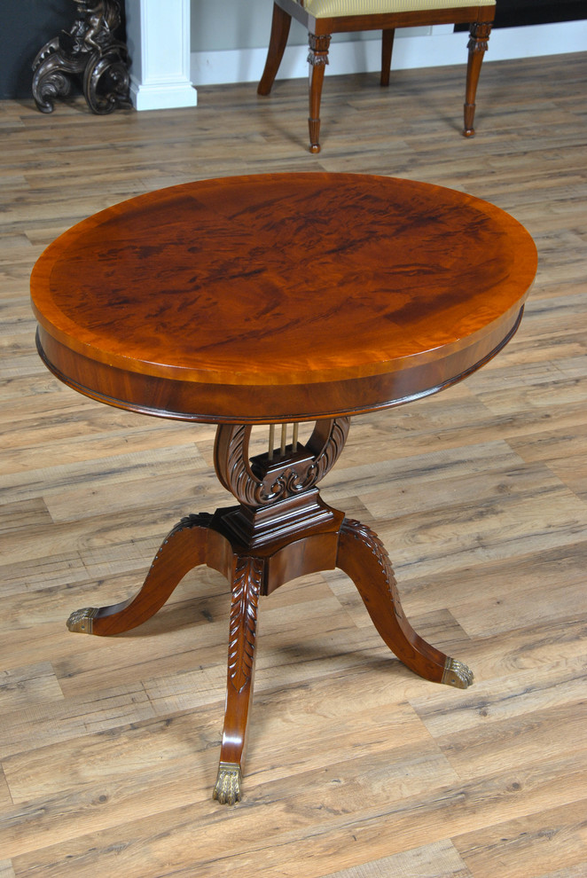 Lyre Lamp Table   Victorian   Side Tables And End Tables   by Niagara Furniture  Houzz