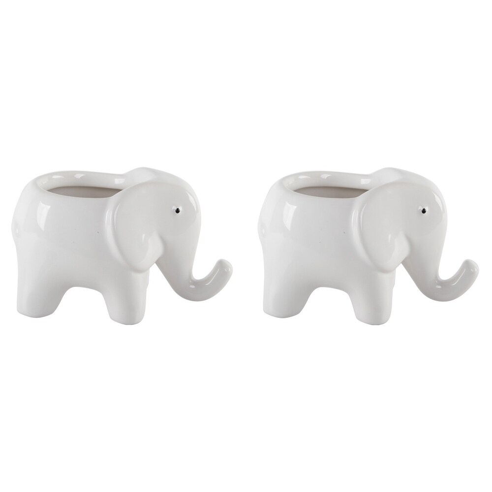 Set of 2 Ceramic elephant