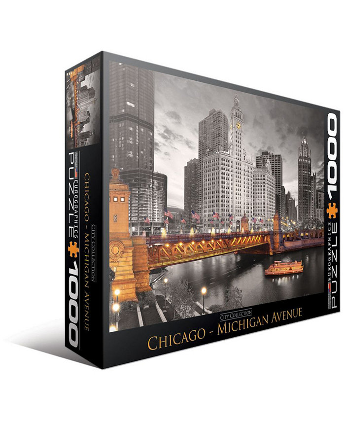 Eurographics City Collection - Chicago - Michigan Avenue - 1000 Piece Puzzle