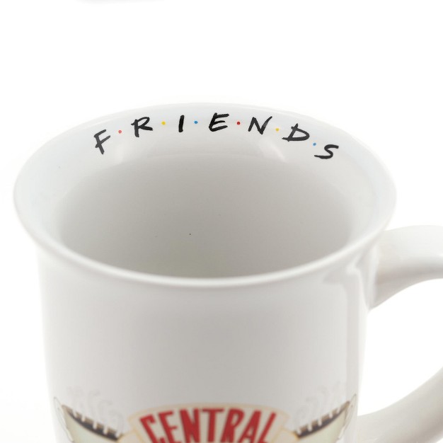 Silver Buffalo Friends Central Perk Flared Rim Collectible Ceramic Coffee Mug Holds 16 Ounces