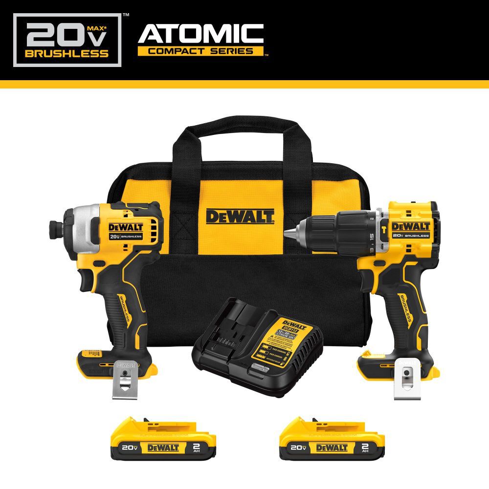 DEWALT ATOMIC 20V MAX Brushless 2 Tool Combo Kit DCK226D2 from DEWALT