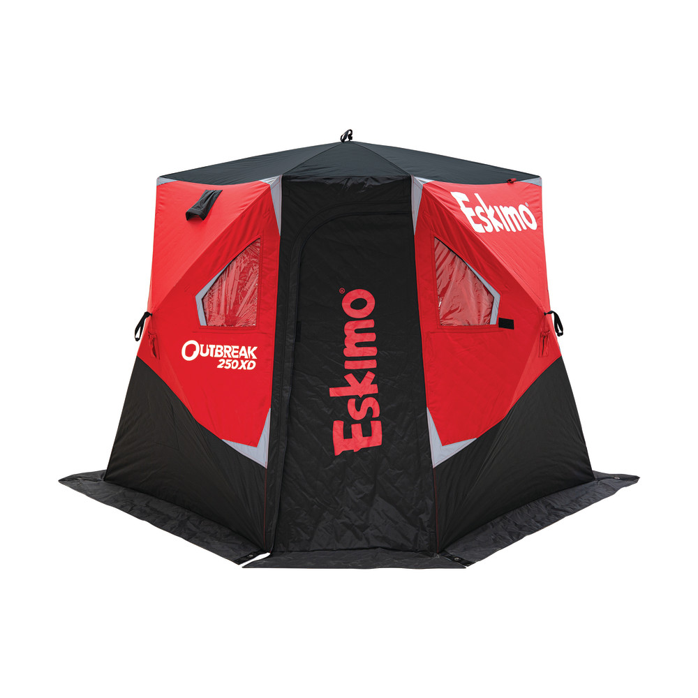 Outbreak 250 XD with Storm Shield Fabric Portable Ice Fishing Shelter ;