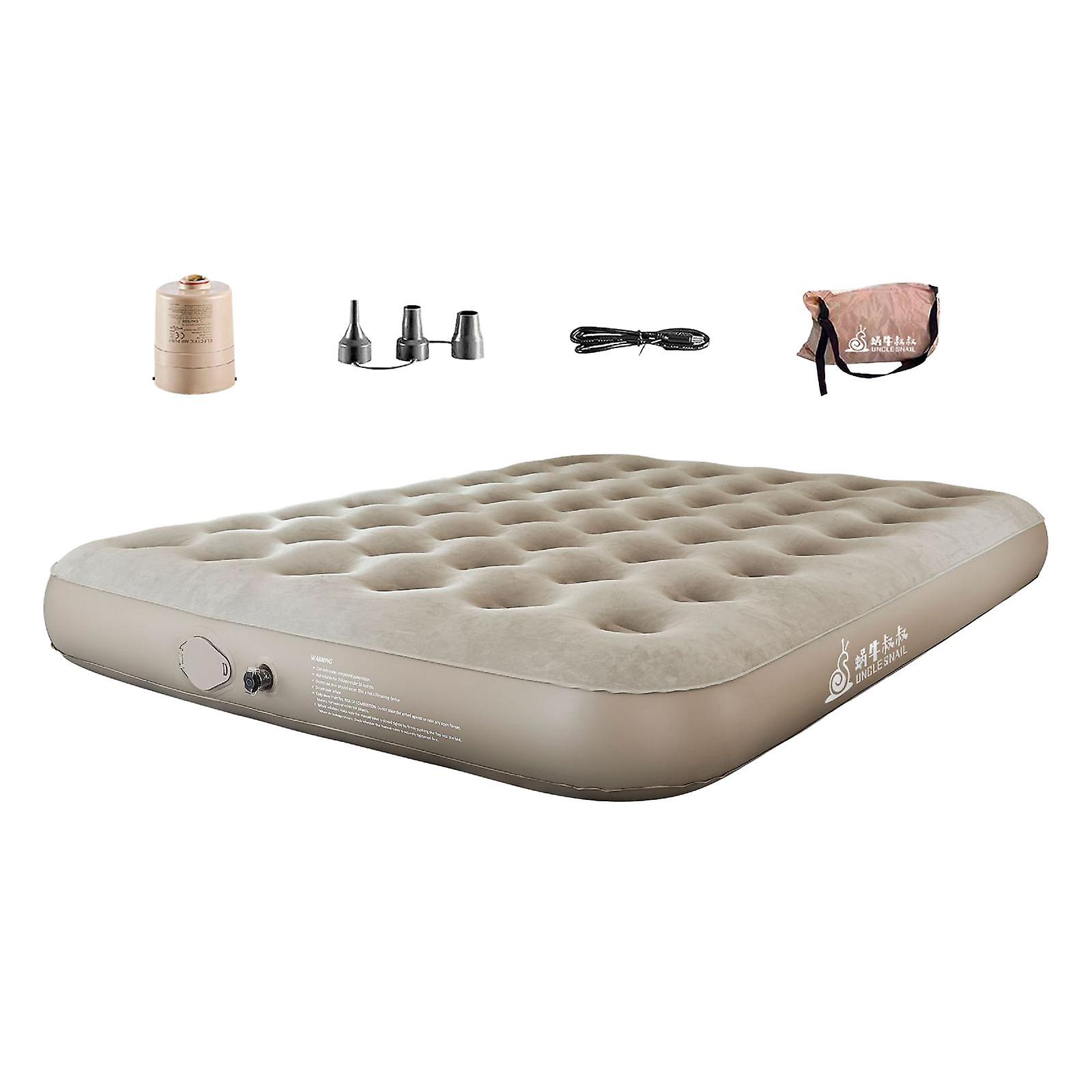 Automatic Inflatable Air Mattress Durable Blow Up Bed For Travel Home Guests 198cmx150cm