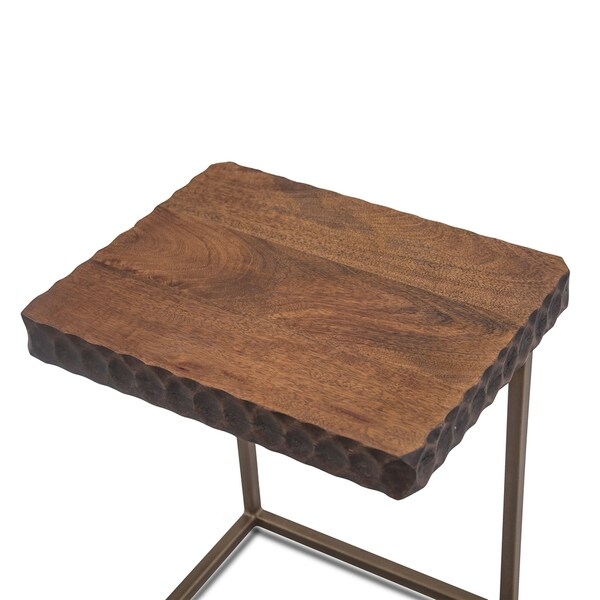 Vallarta Two Tone Mango Wood Modern Side Table