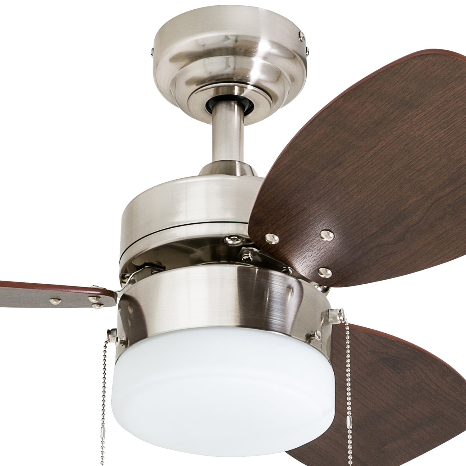 Honeywell Ocean Breeze 30-InchBrushed Nickel Small 3 Blade LED Ceiling Fan with Light