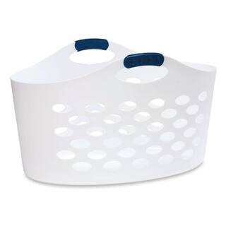 Rubbermaid Flex 'N Carry White Laundry Basket FG260100WHT