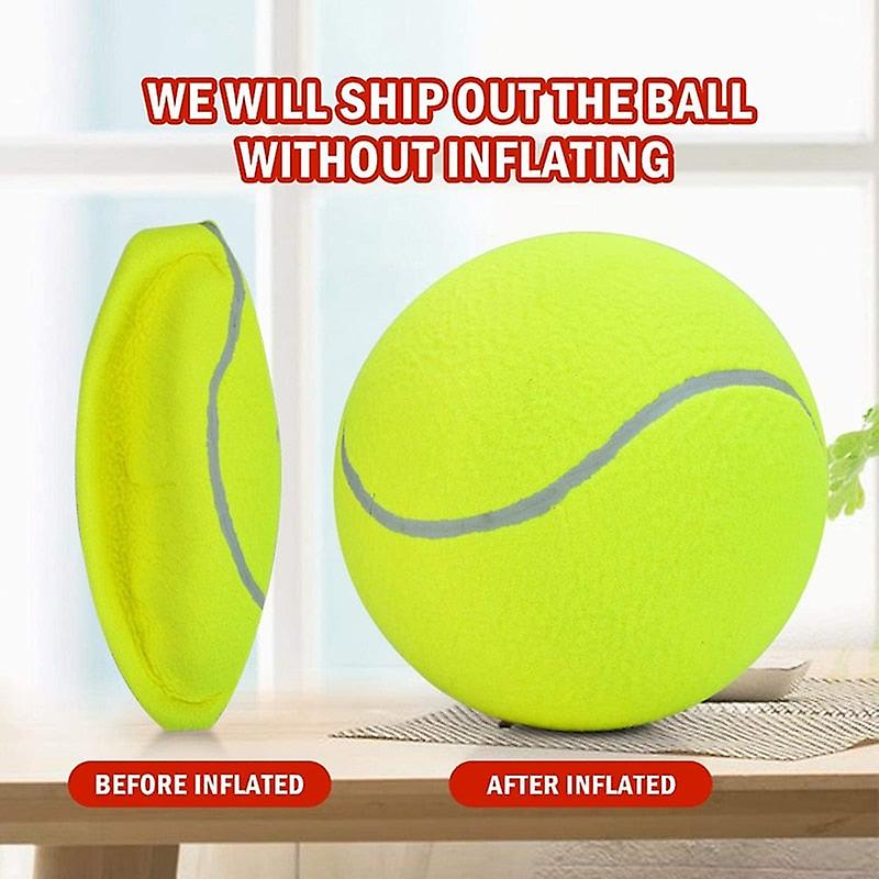 Inflatable big tennis ball dog toy