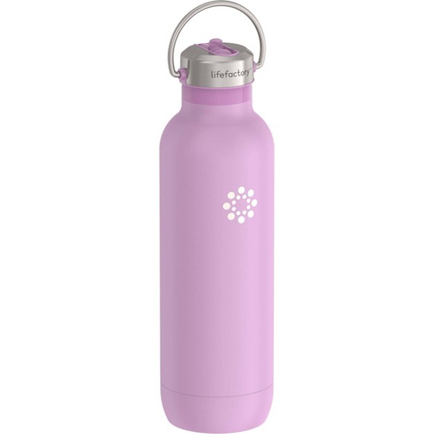 Lifefactory 24oz Stainless Steel Sport Bottle With Straw Cap Pink