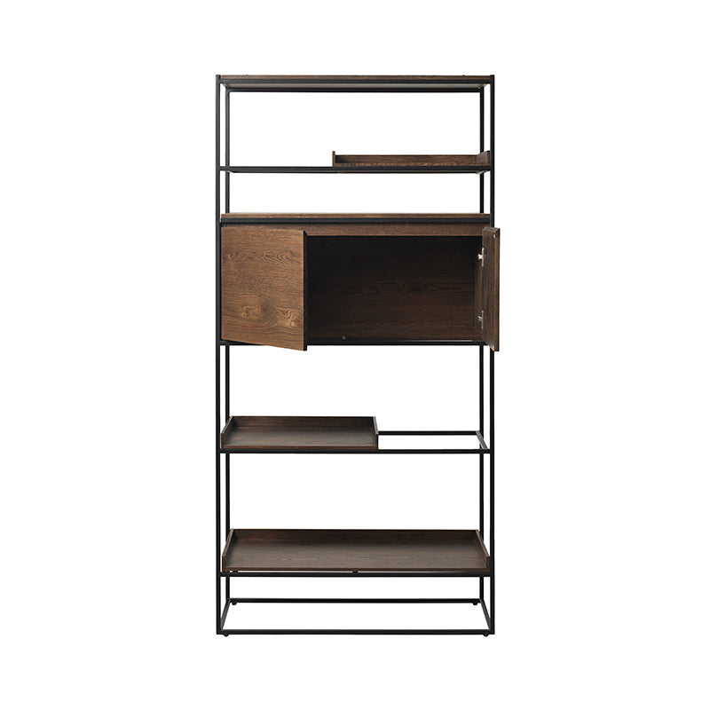 RIVOLI Display Unit 1.8M - Smoked Oak & Black