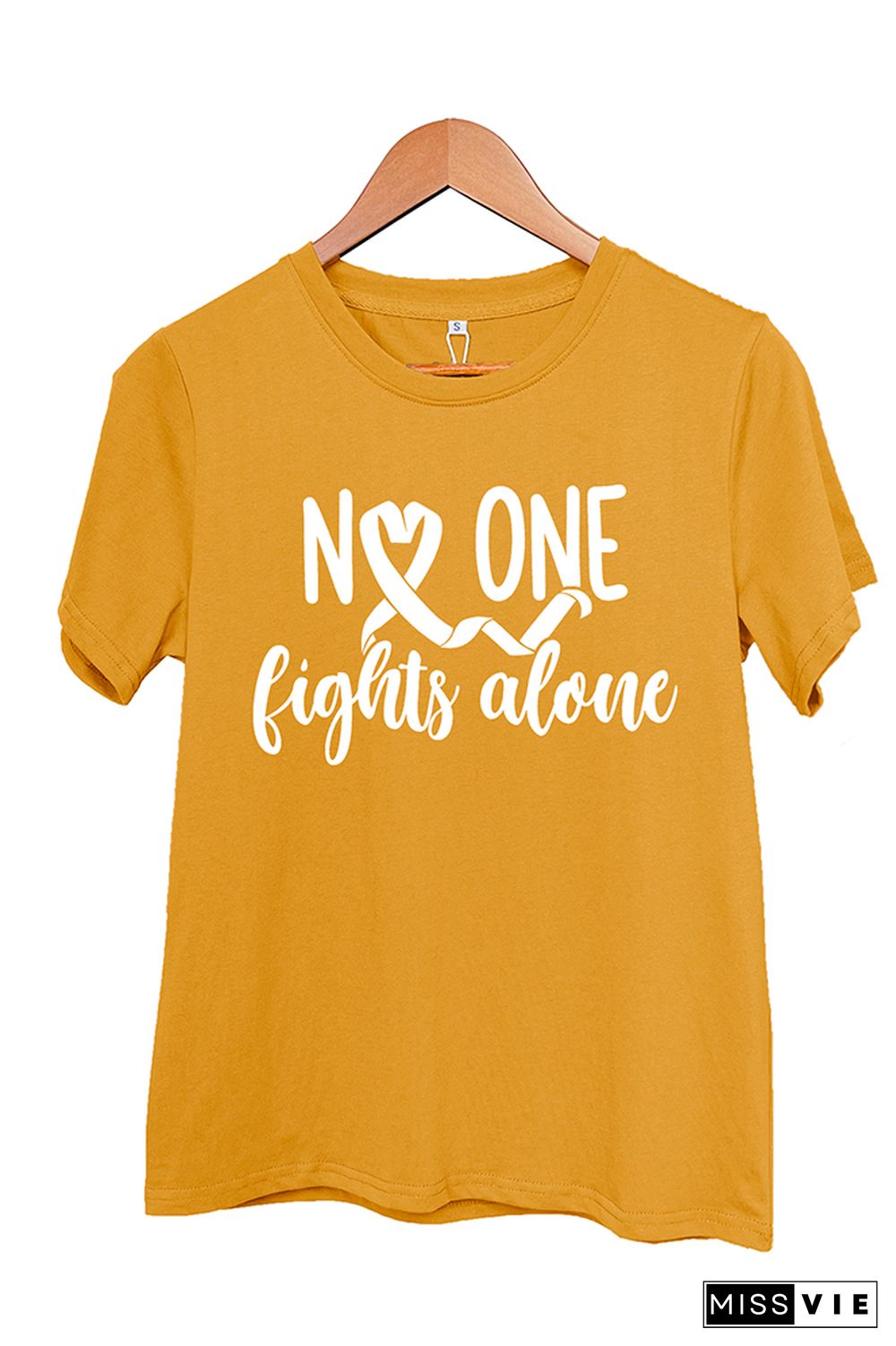 No One Fights Alone Graphic Tee Wholesale