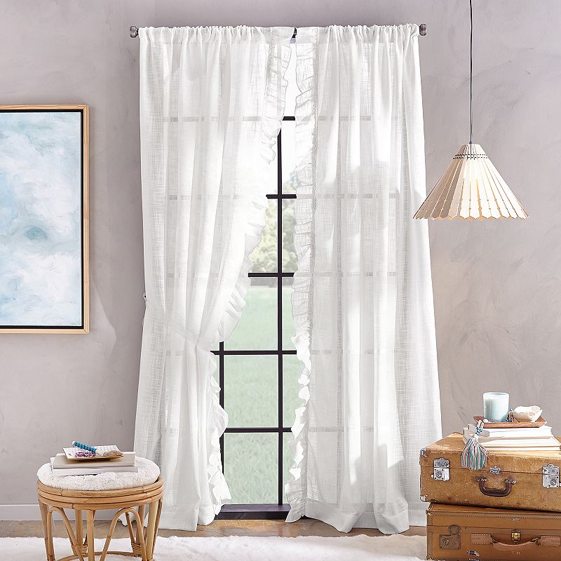 Arabella Flippable Linen Curtain Panels