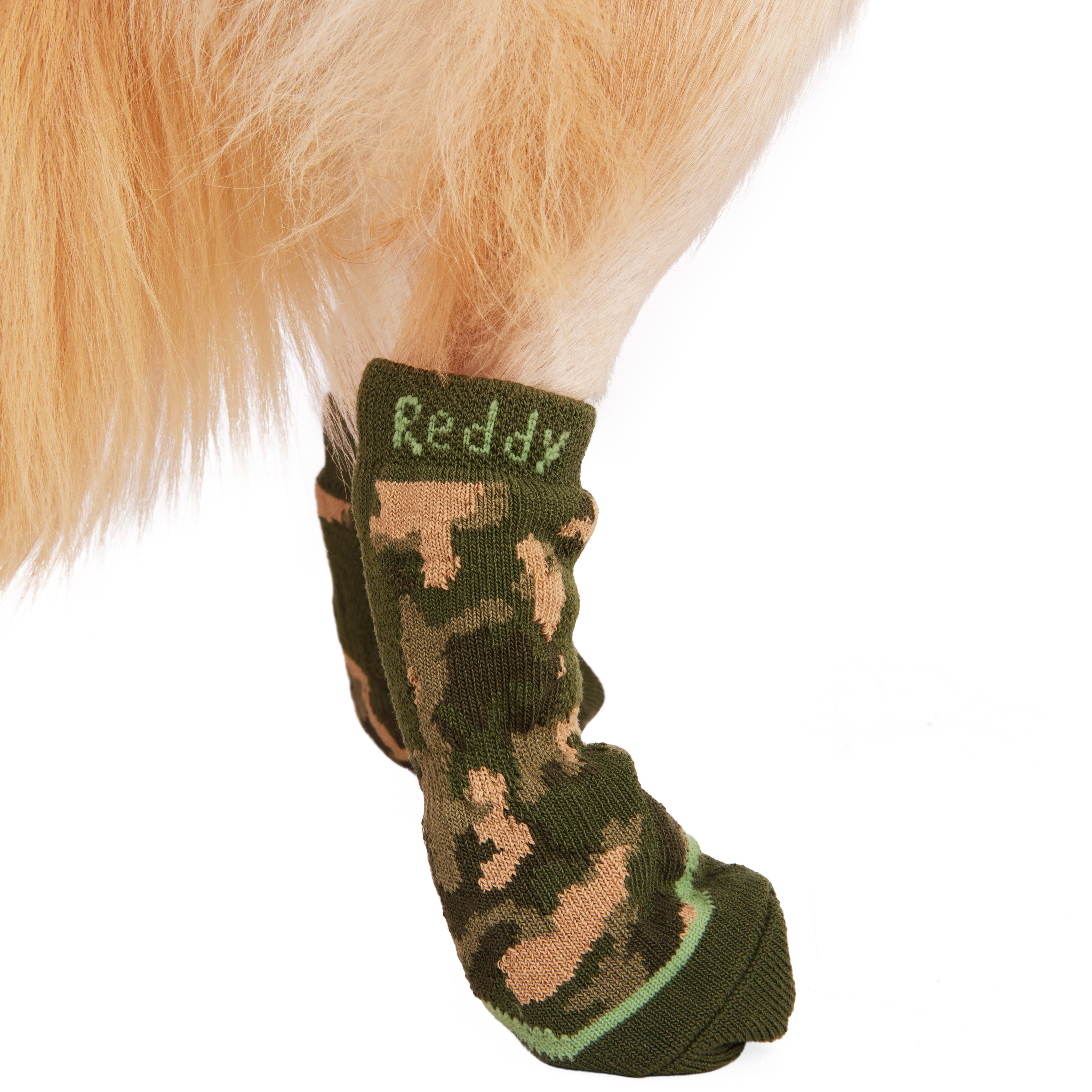 REDDY Green Grip Dog Socks， Small