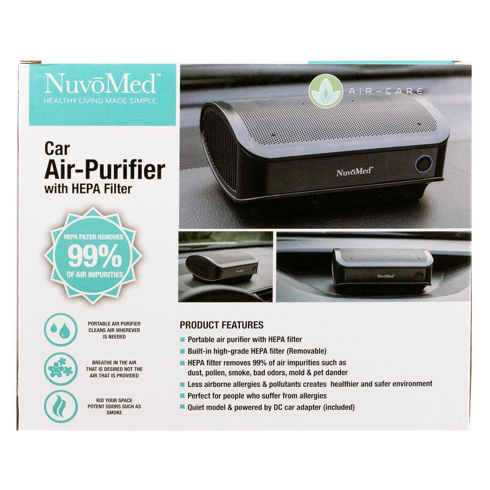 NuvoMed Car Air Purifier with HEPA Filter CPHF-60724