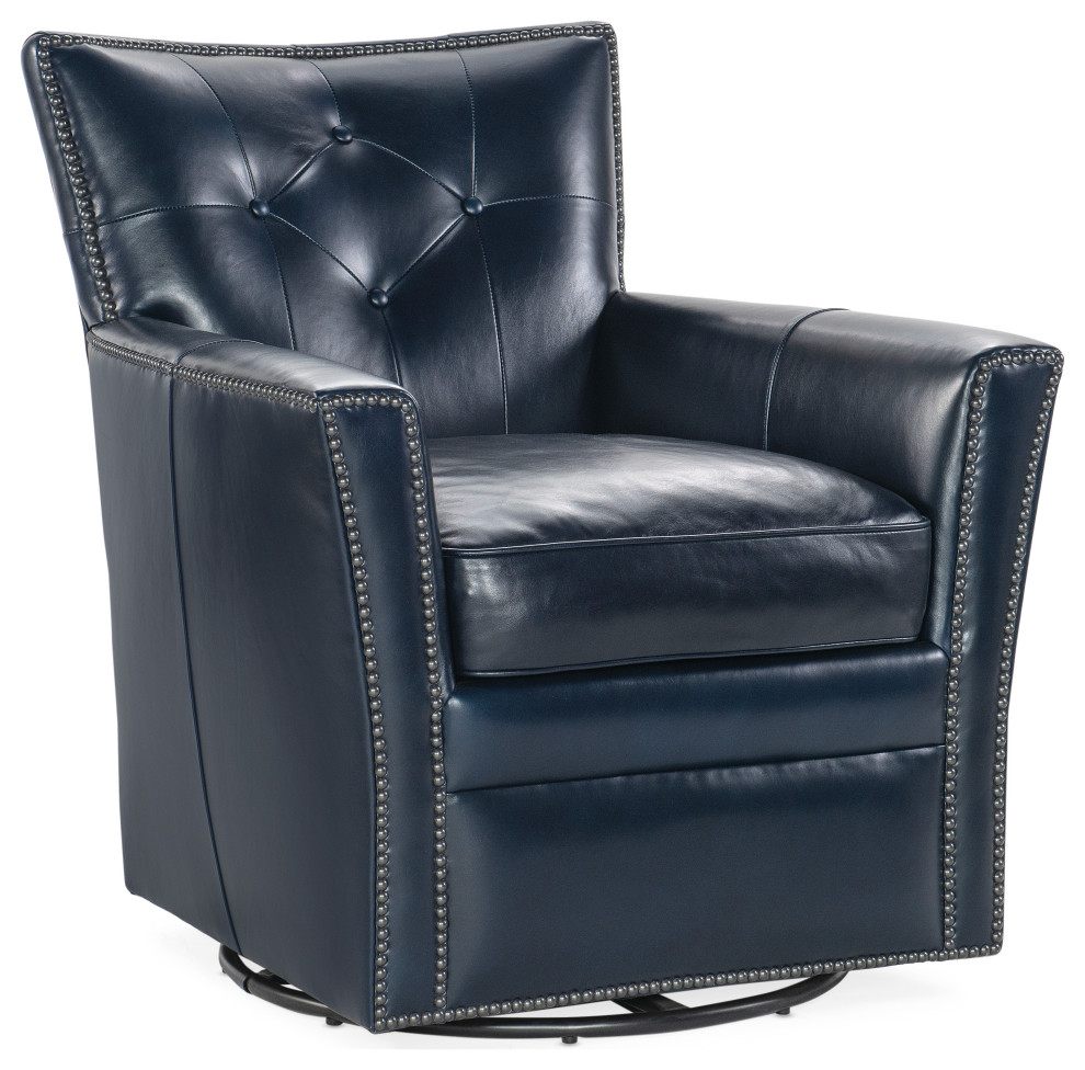 Hamptons Swivel Club Chair   Transitional   Armchairs And Accent Chairs   by Hooker Furniture  Houzz